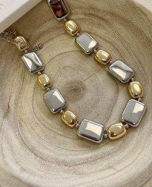 Silver & Gold Chunky Necklace