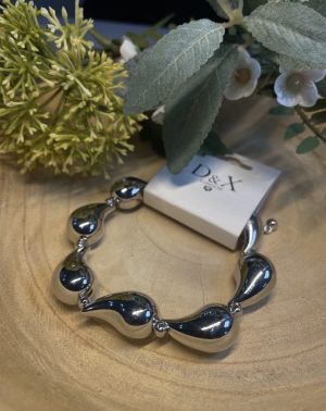 Silver Tear Drop Bracelet