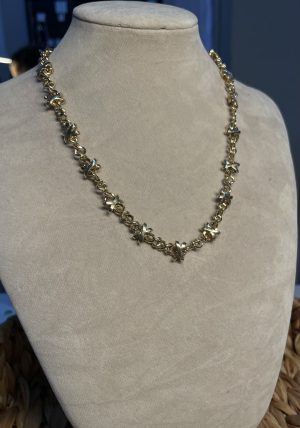 Gold Cross Style Chain necklace