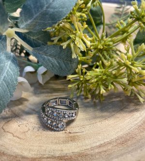 Adjustable Diamonte Ring