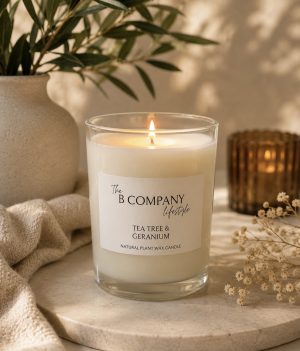 Tea tree & geranium candle